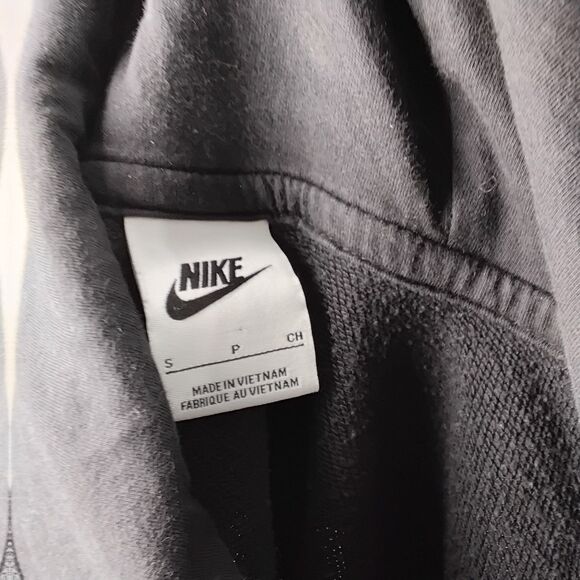 Nike Sportswear Club Fleece Graphic Swoosh Pullover Hoodie Black Size Small - Picture 3 of 3